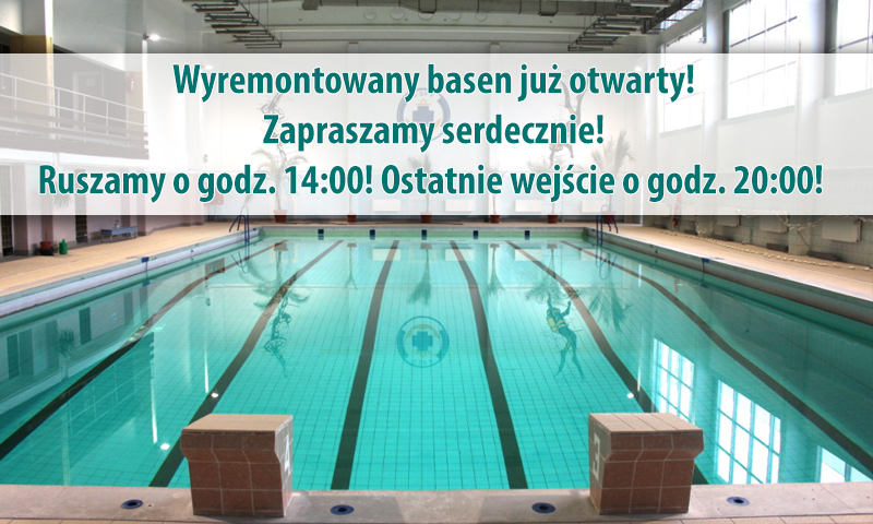Zapraszamy – Pływalnia kryta już otwarta!