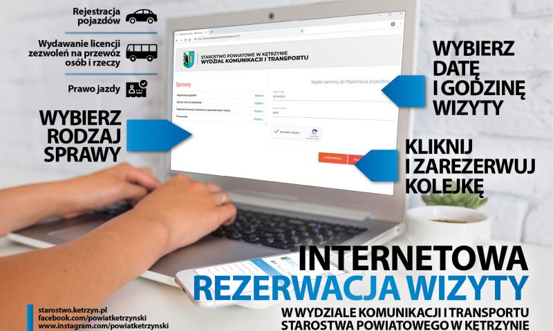 Internetowa rezerwacja wizyty w Wydziale Komunikacji i Transportu