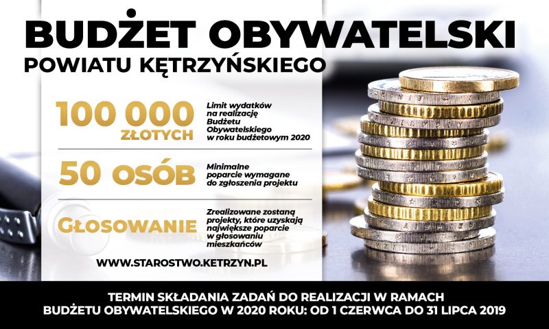 Rozpoczynamy realizację Budżetu Obywatelskiego