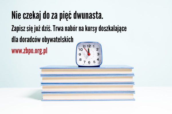 Kursy doszkalające dla doradców obywatelskich