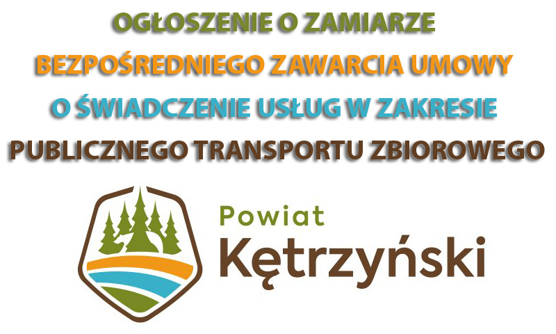 Ogłoszenie o zamiarze bezpośredniego zawarcia umowy o świadczenie usług w zakresie publicznego transportu zbiorowego