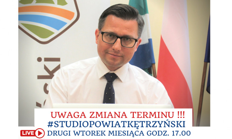 Uwaga!! Zmiana terminu spotkania w ramach #StudioPowiatKętrzyński
