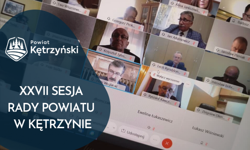 Pierwsza w historii zdalna sesja Rady Powiatu w Kętrzynie