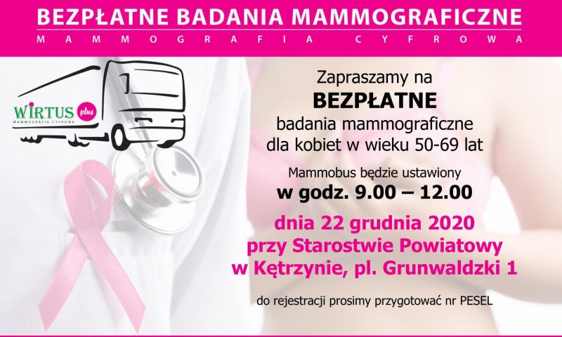Badania mammograficzne-odwołane!