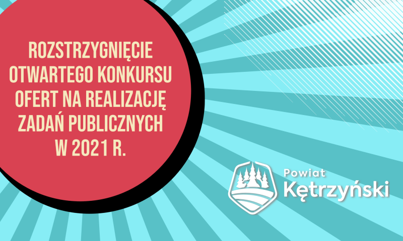 Rozstrzygnięcie otwartego konkursu ofert na realizację zadań publicznych w 2021 r.
