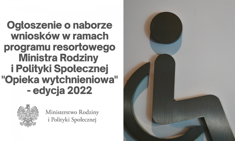 Program „Opieka wytchnieniowa” – edycja 2022