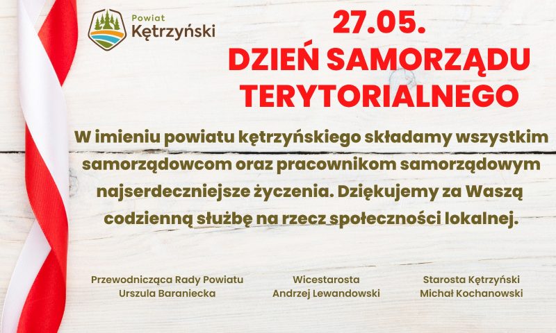 Życzenia na Dzień Samorządu Terytorialnego i Dzień Pracownika Samorządowego