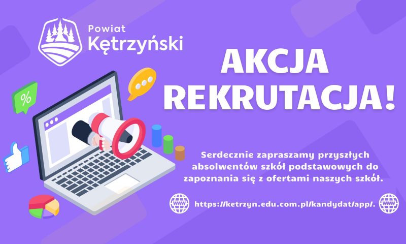 Rekrutacja 2022/2023 w jednostkach oświatowych powiatu kętrzyńskiego