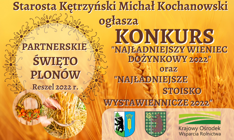 Zapraszamy do wzięcia udziału w  konkursach dożynkowych