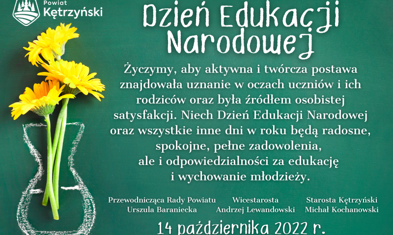 Życzenia z okazji Dnia Edukacji Narodowej