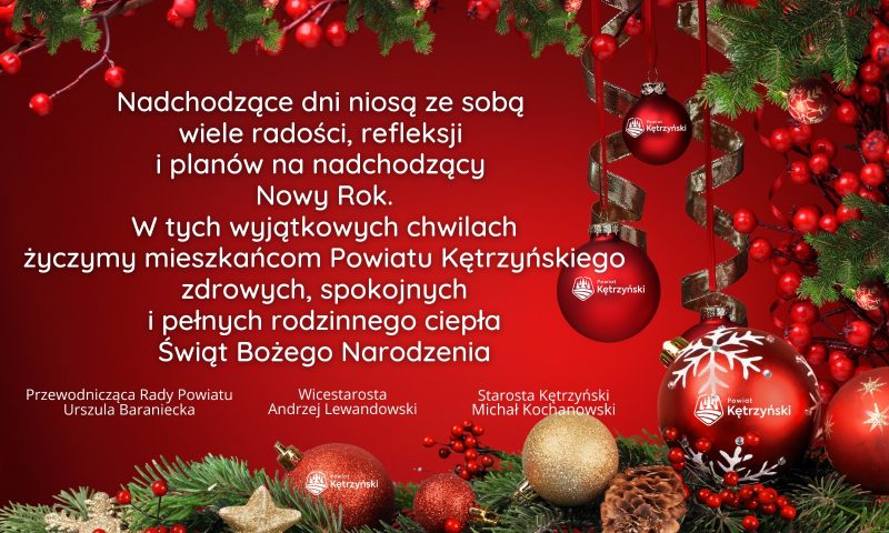 Życzenia z okazji Świąt Bożego Narodzenia