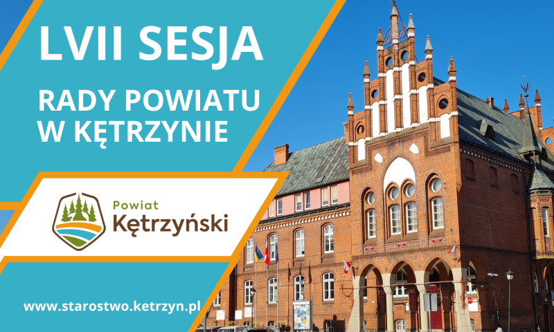 Zaproszenie na LVII sesję Rady Powiatu w Kętrzynie