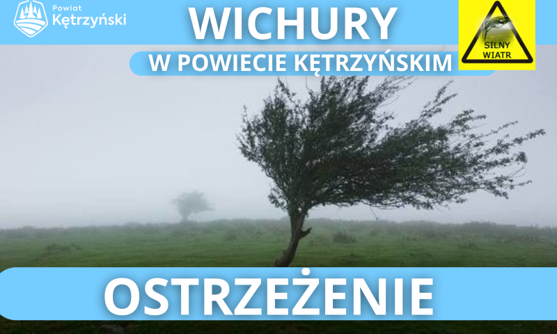 Zasady zachowania się w przypadku wystąpienia wichury.