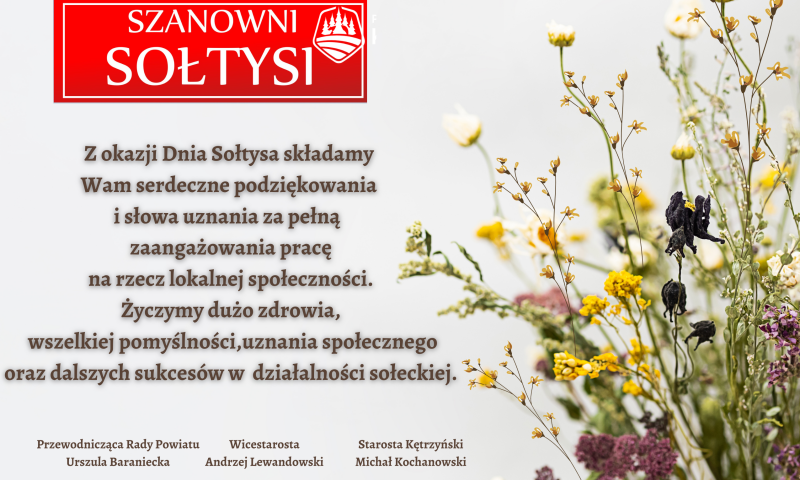 Życzenia na Dzień Sołtysa