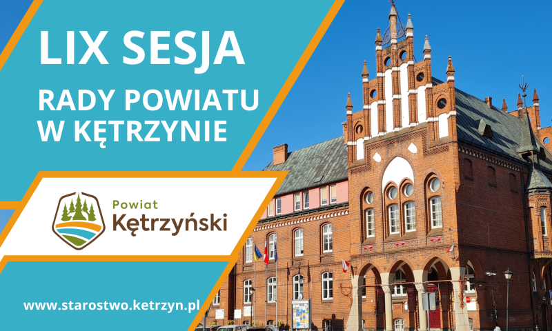 Zaproszenie na LIX sesję Rady Powiatu w Kętrzynie
