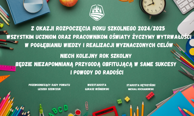 Życzenia z okazji rozpoczęcia roku szkolnego 2024/2025