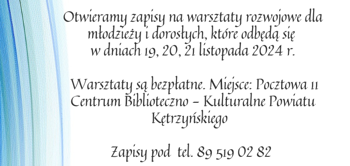 Zapraszamy na bezpłatne warsztaty