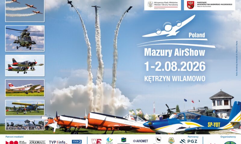 Mazury AirShow 2026 – jubileuszowa, 25. edycja z wyjątkową ekspozycją wojskowego lotnictwa