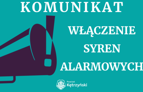 Komunikat dotyczący włączenia syren alarmowych