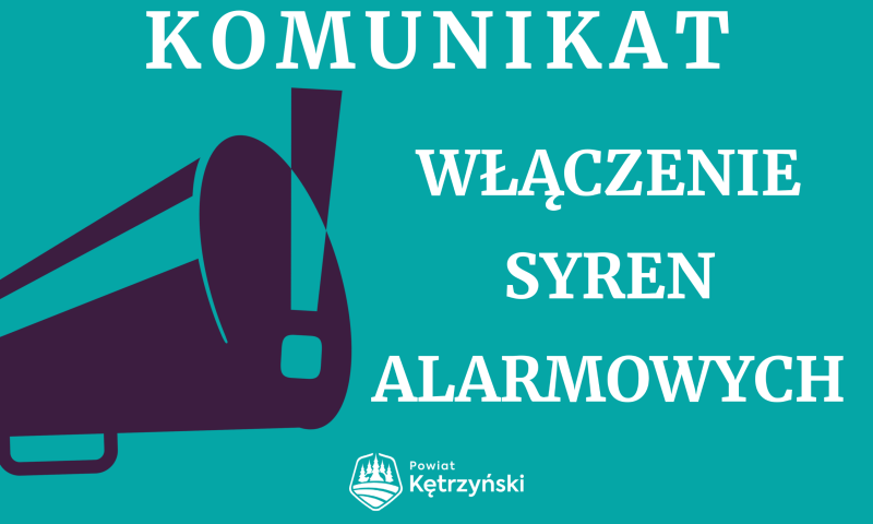 Komunikat dotyczący włączenia syren alarmowych